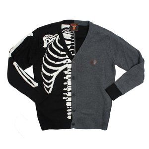 Creepy Co - Cardigan - Unisex - 2X - Halloween Beistle Skeleton